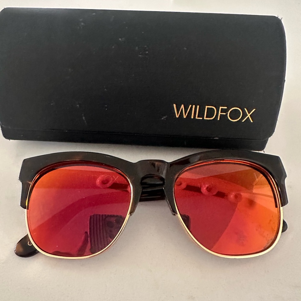 Wildfox Sunglasses with Vibrant Orange Lenses